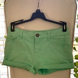 Kids mint green Cherokee jean shorts